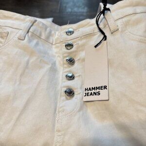 Hammer Jeans High Rise Ankle Skinny White NWT Size 15